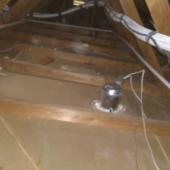 Attic Bros - Attic after cleaning out the old insulation and sealing the light fixtures - Insulation Installation Near Me - Santa Clara, California Attic Bros - Attic after cleaning out the old insulation and sealing the light fixtures - Insulation Installation Near Me - Santa Clara, California