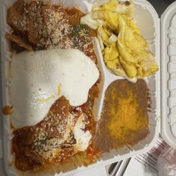 Chilaquiles plate