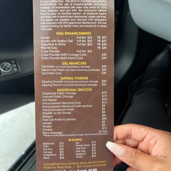 Deluxe Nails and Spa - Pricing for hands - Nail Salons Near Me - Katy, Texas