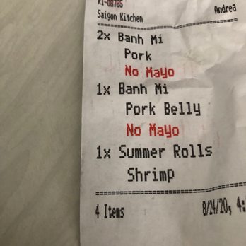 Saigon Kitchen - Sandwich is still had mayo - Vietnamese Near Me - Fort Lee, New Jersey Saigon Kitchen - Sandwich is still had mayo - Vietnamese Near Me - Fort Lee, New Jersey