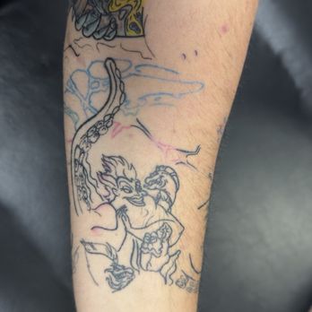 Revenant Tattoos East - Ursula tattoo - 1st session - Piercing Near Me - Orlando, Florida Revenant Tattoos East - Ursula tattoo - 1st session - Piercing Near Me - Orlando, Florida