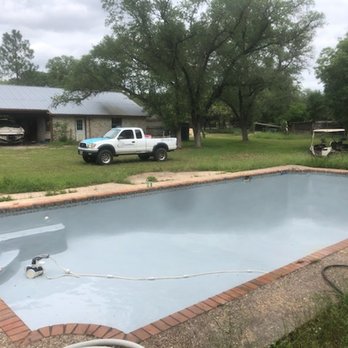 Clear Blue Pool Supply - Here is the after picture of the swamp pool. It's an old pool that needs a lot of help!!! - Hot Tub & Pool Near Me - Spring Branch, Texas Clear Blue Pool Supply - Here is the after picture of the swamp pool. It's an old pool that needs a lot of help!!! - Hot Tub & Pool Near Me - Spring Branch, Texas