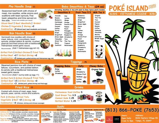 Menu photo 5 Poké Island Plus Tampa, FL