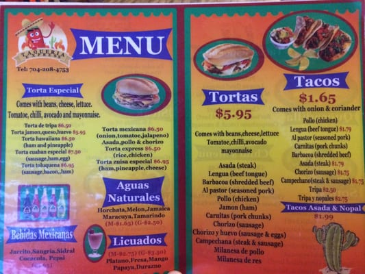 Menu photo 5 Taqueria Express Charlotte, NC Menu photo 5 Taqueria Express Charlotte, NC