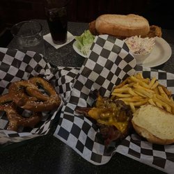 The Saloon of Mt Lebanon - Burger, pretzel, fish sandwich