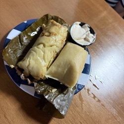 Tamale de Puerco and Tamale de Elote