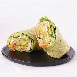 Pulp Juice And Smoothie Bar - Avocado Turkey Wrap on Spinach Tortilla