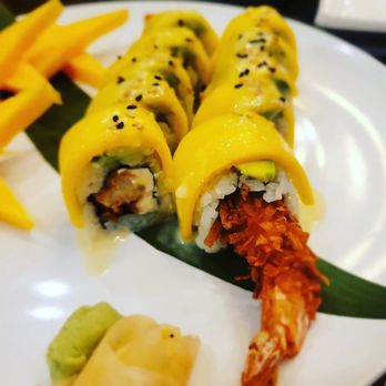 Kombu Sushi Ramen - Coconut shrimp mango sushi - Sushi Bars Near Me - Winter Park, Florida Kombu Sushi Ramen - Coconut shrimp mango sushi - Sushi Bars Near Me - Winter Park, Florida