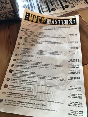 Menu photo 7 Brewmasters Goldsboro, NC