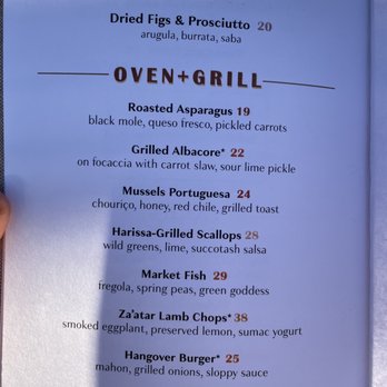 Cara Cara - Menu - New American Near Me - Los Angeles, California