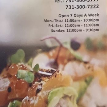 Hana Sushi - Sushi Bars Near Me - Jackson, Tennessee