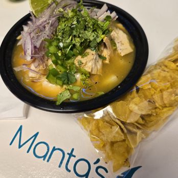 Manta’s Ceviche - Manta's encebollado is rich, flavorful, and authentic. Perfectly cooked tuna, creamy yucca, and vibrant toppings make it a must-try dish! - Food Stands Near Me Manta’s Ceviche - Manta's encebollado is rich, flavorful, and authentic. Perfectly cooked tuna, creamy yucca, and vibrant toppings make it a must-try dish! - Food Stands Near Me