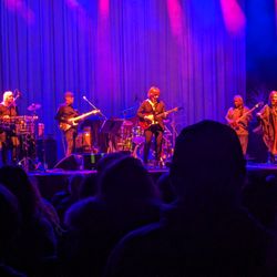 Massey Hall - The Parachute Club. Julie Masi, Lorraine Segato, and Lauri Conger (1st, 3rd, and 5th from left, respectively), are original members.