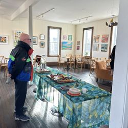 Martine's Pastries - Art Hop event upstairs