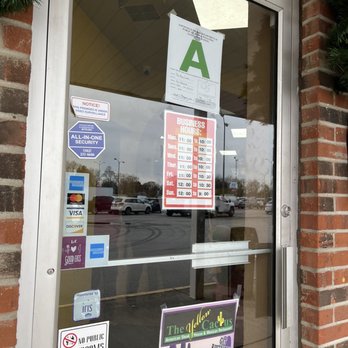 The Yellow Cactus - Entrance with hours - Mexican Near Me - Louisville, Kentucky