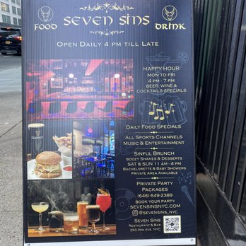 Seven Sins - New American Near Me - New York, New York