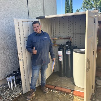 AAA Water Systems - Gerardo and our new home water treatment and softener system!! - Water Purification Services Near Me - Concord, California