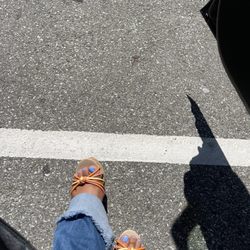 Nails Today - Blue acrylics on toes