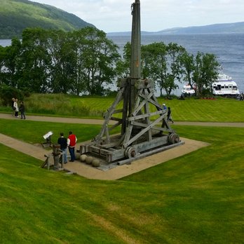 Urquhart Castle - Took this photo of the catapult, walking toward Urquhart Castles main gate. - Castles Near Me - Inverness-shire, HLD