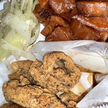 Catch 24 - 3pc Whiting W/ 2 sides... It was bussin again. - Seafood Near Me - Elmont, New York Catch 24 - 3pc Whiting W/ 2 sides... It was bussin again. - Seafood Near Me - Elmont, New York