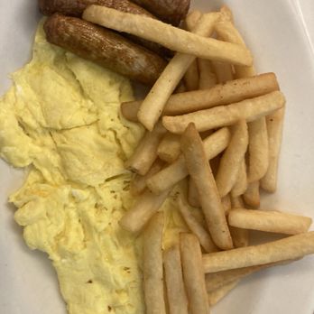 Jackson House - Two eggs scrambled w/turkey sausage, fries, and toast. - Diners Near Me - Jackson Heights, New York