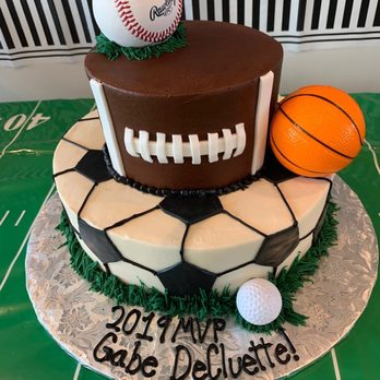 Millstone Bakery - Sports theme baby shower cake - Bakeries Near Me - Plano, Texas Millstone Bakery - Sports theme baby shower cake - Bakeries Near Me - Plano, Texas