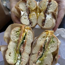 Veggie Bagel& Bacon Bagel Veggie Bagel& Bacon Bagel