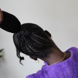 6 Salon - Detroit - Flipped braided pony