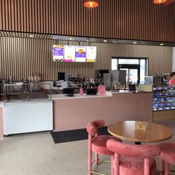 Sweet Circle - Front doughnut bar. They serve drinks, ice cream, and doughnuts