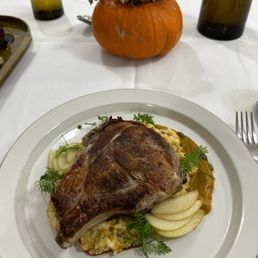 Cider brined pork chop