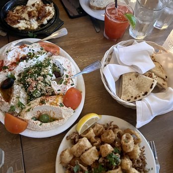 Taverna Tony - Meze Plate Fried Calamari - Greek Near Me - Malibu, California Taverna Tony - Meze Plate Fried Calamari - Greek Near Me - Malibu, California