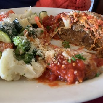 Juliano's Italian Restaurant - Eggplant Parmesan thin slices makes this melt in your mouth - Italian Near Me - Hesperia, California Juliano's Italian Restaurant - Eggplant Parmesan thin slices makes this melt in your mouth - Italian Near Me - Hesperia, California