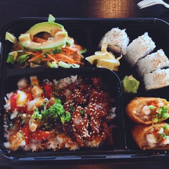 Sashimi Express - The bento box. (Comes with soup too) - Sushi Bars Near Me - Clovis, California