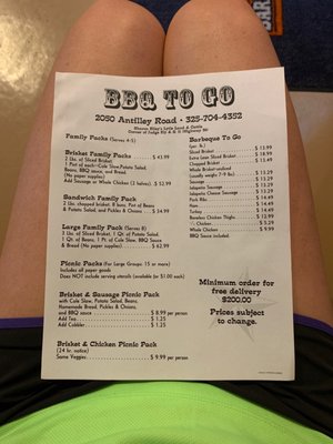 Menu photo 1 Sharons BBQ South Abilene, TX Menu photo 1 Sharons BBQ South Abilene, TX