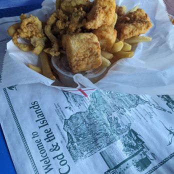 Chatham Fish & Chips - Delicious! Fresh seafood, great variety - Jr Angler was perfect size - Fish & Chips Near Me - Chatham, Massachusetts
