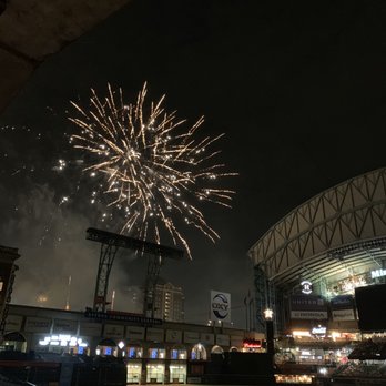 Daikin Park - Friday night fireworks - Stadiums & Arenas Near Me - Houston, Texas