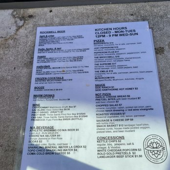 Rockwell Beer Garden - Pizza Near Me - St. Louis, Missouri