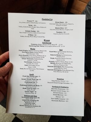 Menu photo 1 The Oyster Bar at Peter Havens Brattleboro, VT