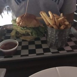 Burger and fries