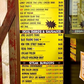 Devil Dawgs -  South State - The Menuuuuu - Hot Dogs Near Me - Chicago, Illinois