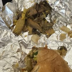 Little bacon cheeseburger that mistakenly had mushrooms on it