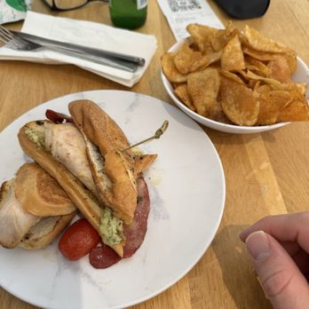 Museum Cafe - Pressed turkey sandwich, side of chips, baby Pellegrino - $36.90. - Sandwiches Near Me - Chicago, Illinois