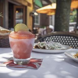House frozen, fresh pomegranate and tangerine juices, Tequila Blanco, triple sec, fresh squeezed lime