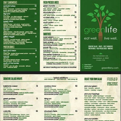 Menu photo 7 Greenlife Mamaroneck, NY