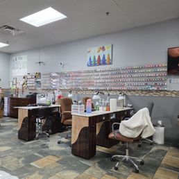 Inside the salon