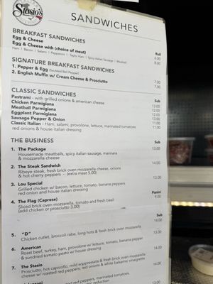 Menu photo 2 Stasio's Orlando, FL