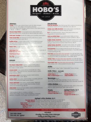 Menu photo 7 Hobo's Fort Mill, SC Menu photo 7 Hobo's Fort Mill, SC