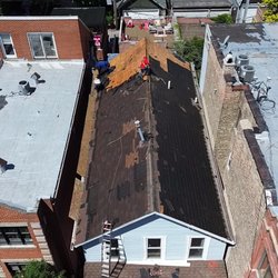 Perez Roofing & Masonry - 3-tab asphalt shingle roof replacement in Chicago.