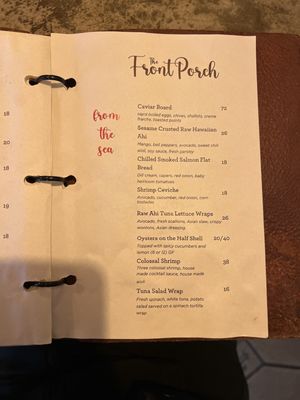 Menu photo 1 The Front Porch Palm Springs, CA Menu photo 1 The Front Porch Palm Springs, CA