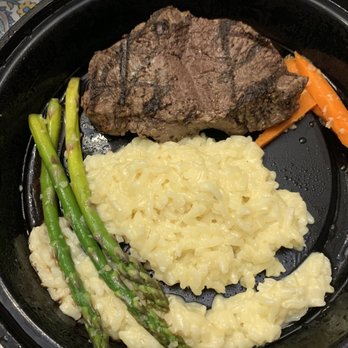Fugato - Filet with risotto and asparagus. Filet was flavorful and they have the Best risotto!!! - Mediterranean Near Me - Coral Gables, Florida Fugato - Filet with risotto and asparagus. Filet was flavorful and they have the Best risotto!!! - Mediterranean Near Me - Coral Gables, Florida